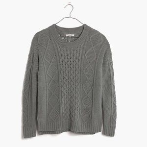madewell | classic cable pullover sweater